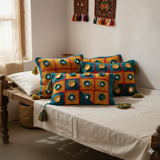 Crochet Pillow Covers (Pair)