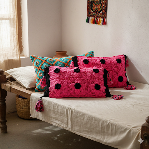 Crochet Pillow Covers (Pair)