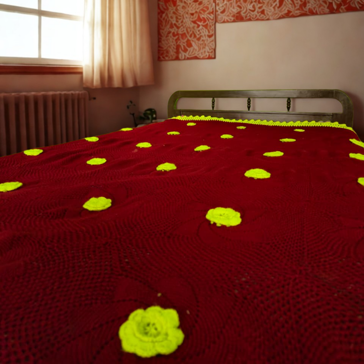 Premium Crochet Bedsheet (Standard Size)