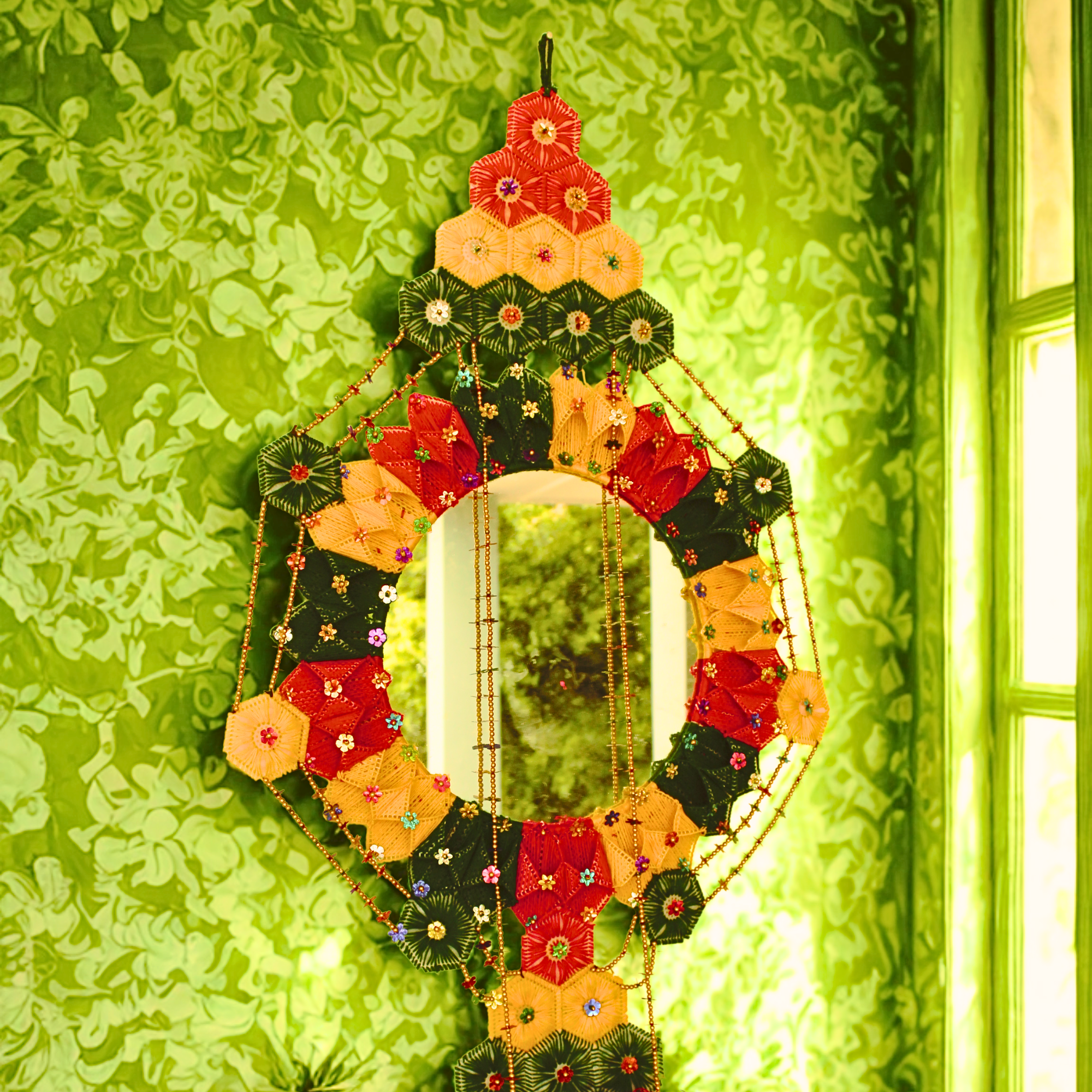 Crochet Wall Mirror