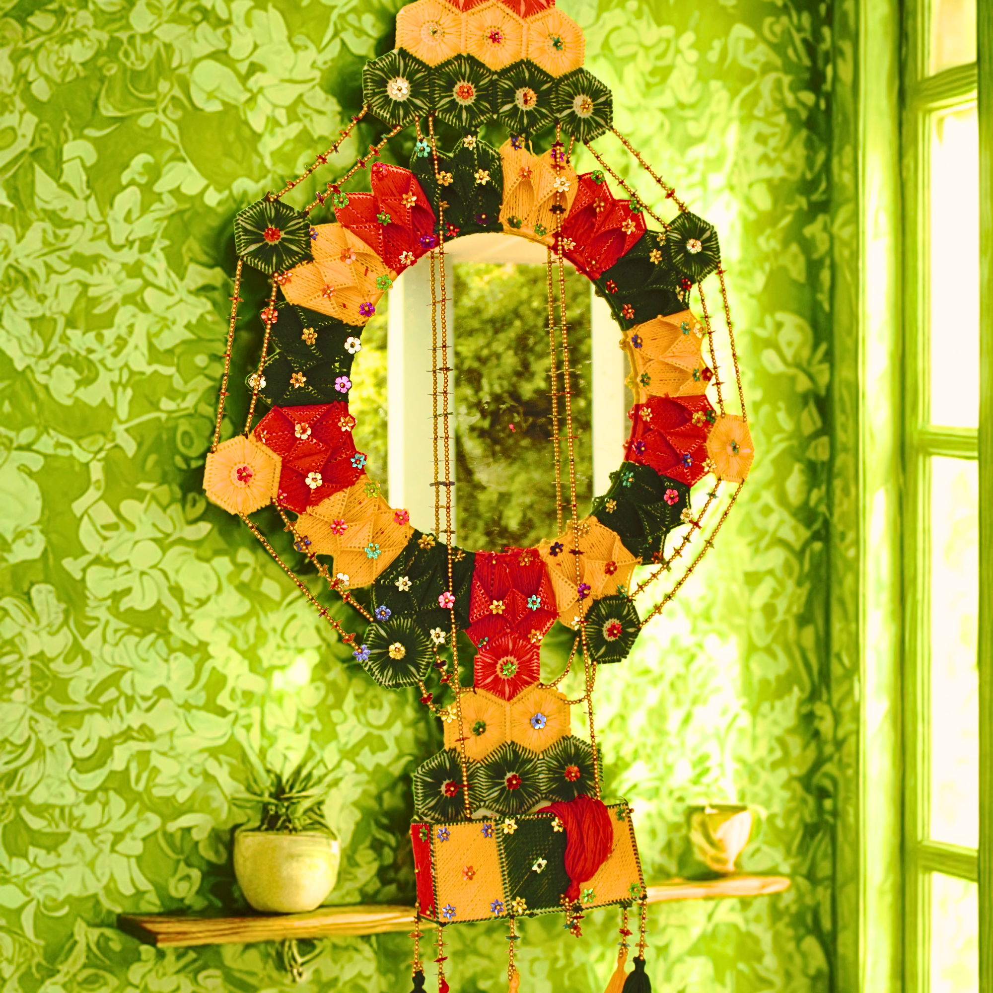 Crochet Wall Mirror
